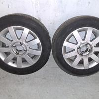 cerchi lega originali ford 15" + pneumatici 195-60
