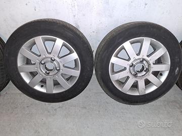 cerchi lega originali ford 15" + pneumatici 195-60