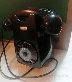 telefono nero  da parete anni 60