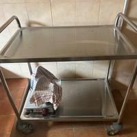 Carrello cucina acciaio