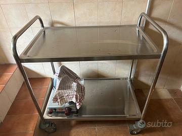 Carrello cucina acciaio