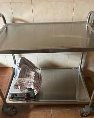 Carrello cucina acciaio