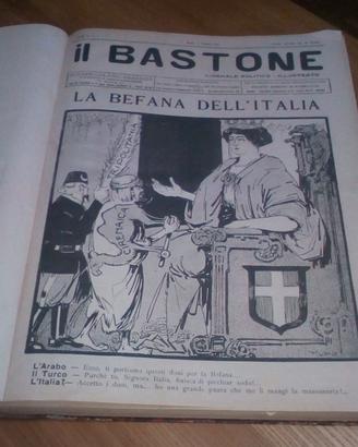 1912 Giornale illustrato IL BASTONE racc 32 numeri