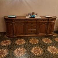 credenza legno massello noce
