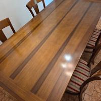 Tavolo legno allungabile e 4 sedie