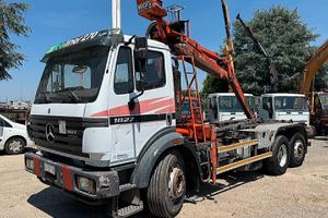 MERCEDES-BENZ 1827 SCARRABILE + GRU 6x2