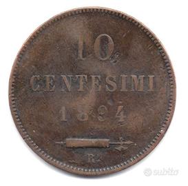 Repubblica SAN MARINO 1894- 10 c. 1° tipo #WEU