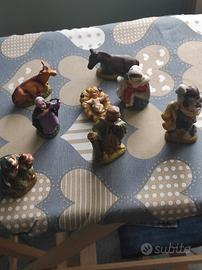 San Giuseppe, la Madonna, il bambinello, il bue e 