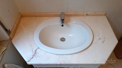 ripiano bagno marmo rosa Portogallo