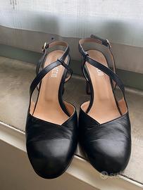 Scarpe nere in pelle n38