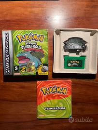Pokemon verde foglia gameboy advance originale