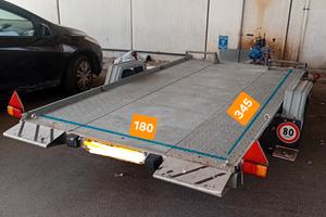 Rimorchio carrello portaauto, portamoto portatutto