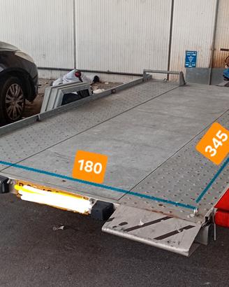 Rimorchio carrello portaauto, portamoto portatutto