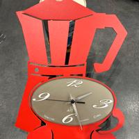 Orologio Arti e Mestieri rosso moka
