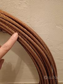 Corda di rame rosso nudo mm 6