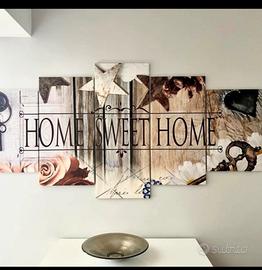 Quadro 5 pezzi tela 200x100 cm