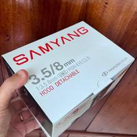FISH-EYE Samyang 8mm attacco CANON