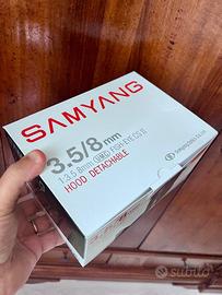 FISH-EYE Samyang 8mm attacco CANON
