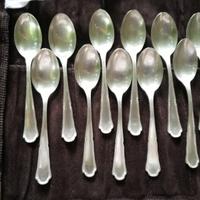 Cucchiaini Caffè 12Pz.Argento 800 Stile Barocchino