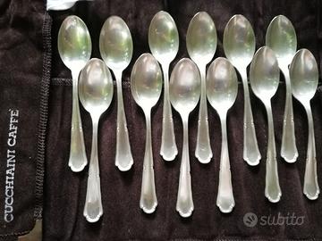 Cucchiaini Caffè 12Pz.Argento 800 Stile Barocchino