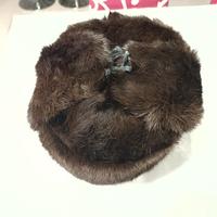 Cappello Ushanka Vintage in Pelliccia di Visone