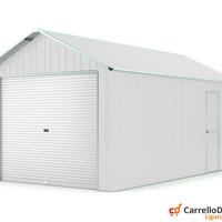 Capanno container box 360x762cm serranda bianco