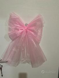 🎀 FIOCCO NASCITA ROSA FATTO A MANO 🎀