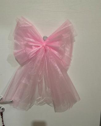 🎀 FIOCCO NASCITA ROSA FATTO A MANO 🎀