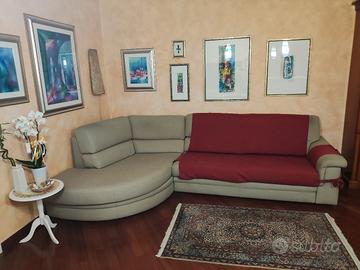 divano 5 posti poltrone sofà dim. 190x310  cm