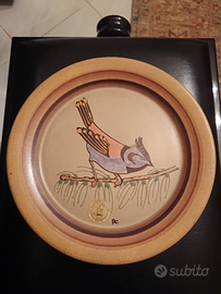 Piatto in ceramica Porta Celi dipinto a mano