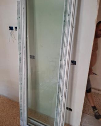 Infisso PVC Taglio termico Nuovo 143cm x H 241.5 