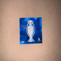 figurina uefa euro 2024 TOPPS Euro 1 parallela blu