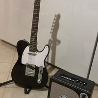 Chitarra Fender Squier Sonic e amplificatore Mooer