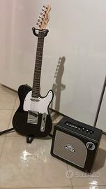 Chitarra Fender Squier Sonic e amplificatore Mooer