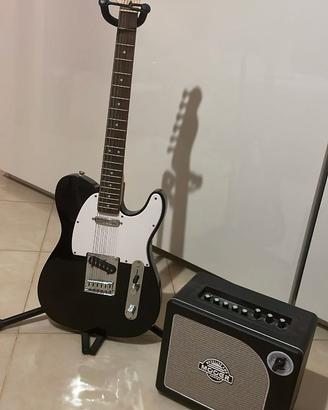 Chitarra Fender Squier Sonic e amplificatore Mooer