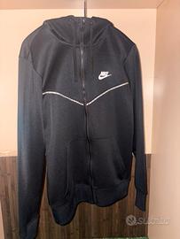 Felpa Nike Nera Zip Con Cappuccio Taglia S
