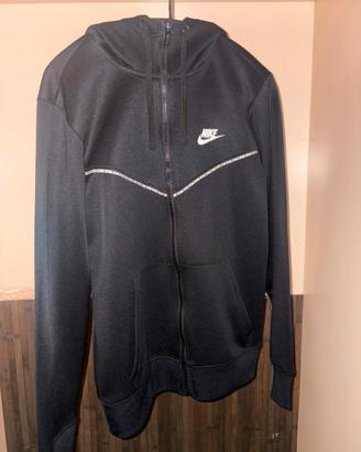Felpa Nike Nera Zip Con Cappuccio Taglia S