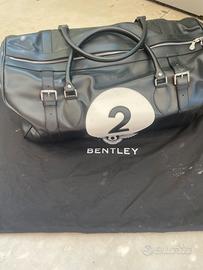 Borsone in pelle nera Bentley