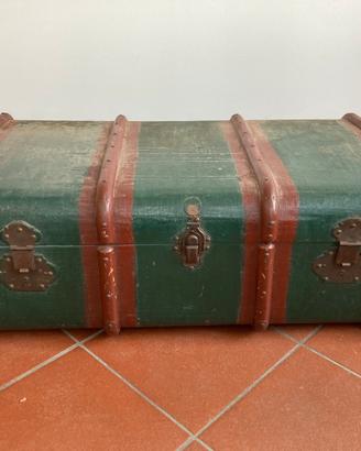 Baule d’epoca Pascoli valigia vintage vecchio