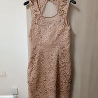 Abito Pizzo Rinascimento rosa antico 