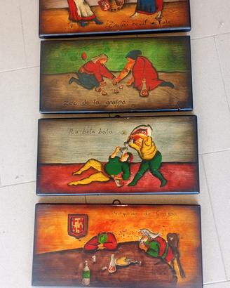 Quadri ornamenti in legno 