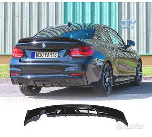 DIFFUSORE BMW F22 F23 LOOK M PERFORMANCE NERO LUCI