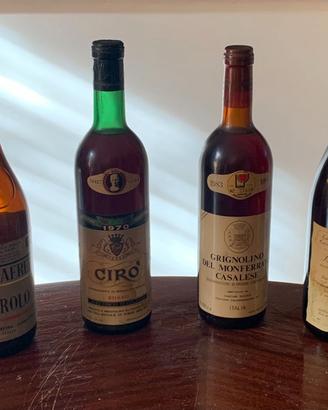 6 bottiglie di vino rosso da collezione