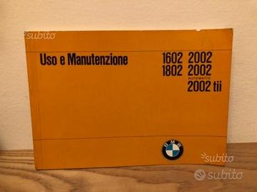Libretto uso e manutenzione BMW serie 02