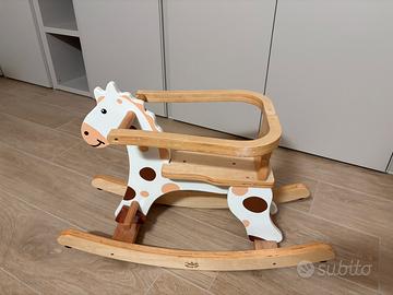 Cavallino a dondolo in legno