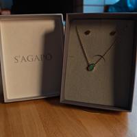 Collana elefante e orecchini cane "S'agapo"