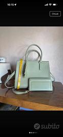Borsa e portafogli verde Najoleari