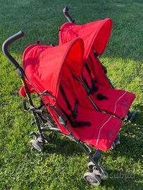 Passeggino Doppio Gemellare NeoNato - Rosso