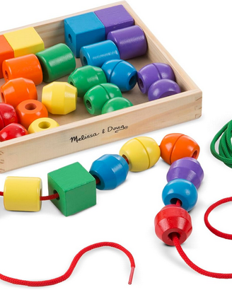 SCATOLA MONTESSORI GIOCHI DI LEGNO -  maxi perline