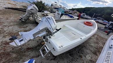 Barca Lancia 4.20 + Honda 15cv 4t  pronta all’uso